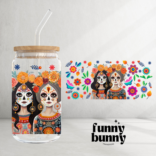 Day of the Dead - 16oz UVDTF Cup Wrap