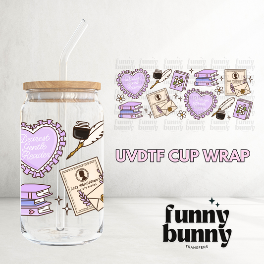 Dearest Gentle Reader - 16oz UVDTF Cup Wrap