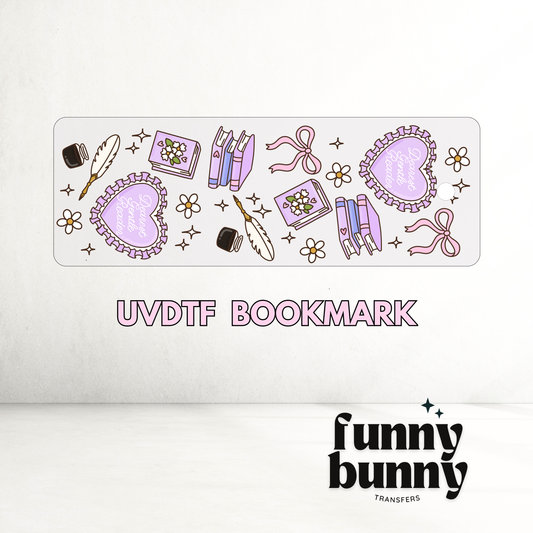Dearest Gentle Reader - UVDTF Bookmark Decal