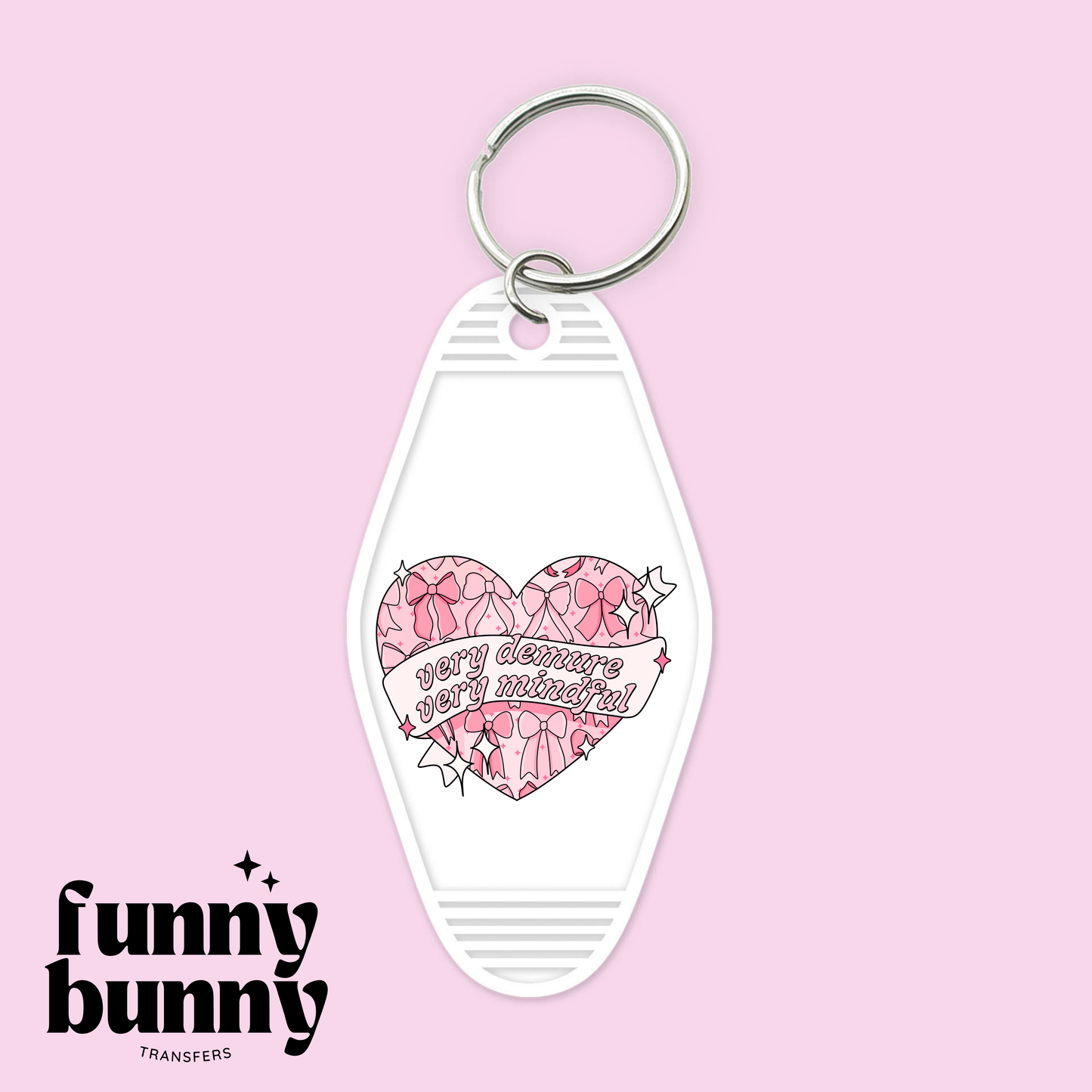 Demure, Mindful Bows - Motel Keychain