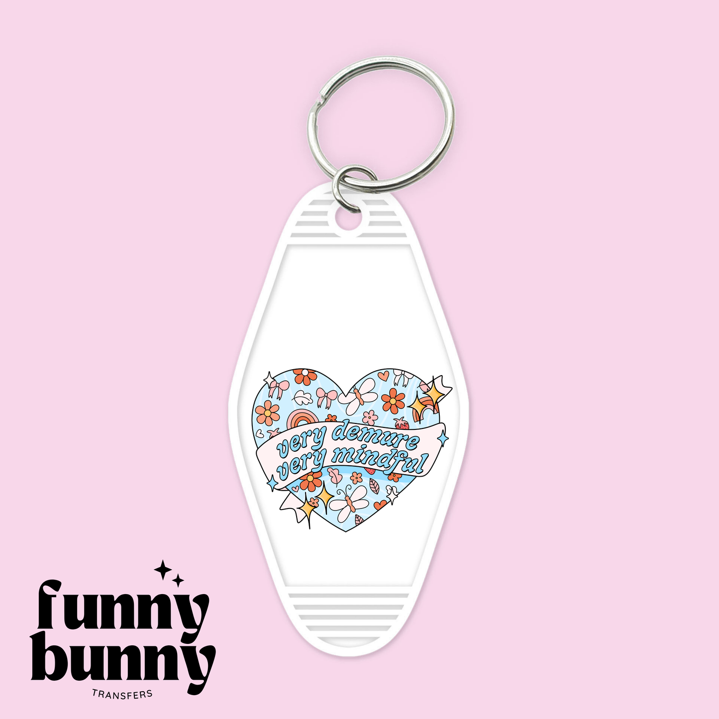 Demure, Mindful Sky - UVDTF- Motel Keychain