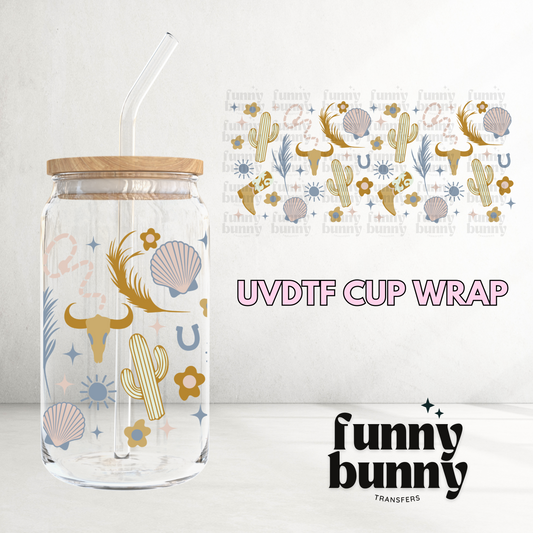 Desert Western Vibes -  16oz UVDTF Cup Wrap