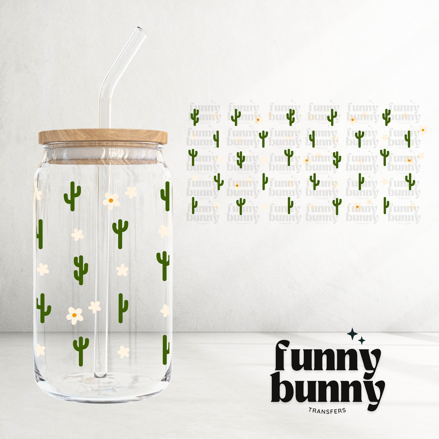 Desert Cactus - 16oz UVDTF Cup Wrap