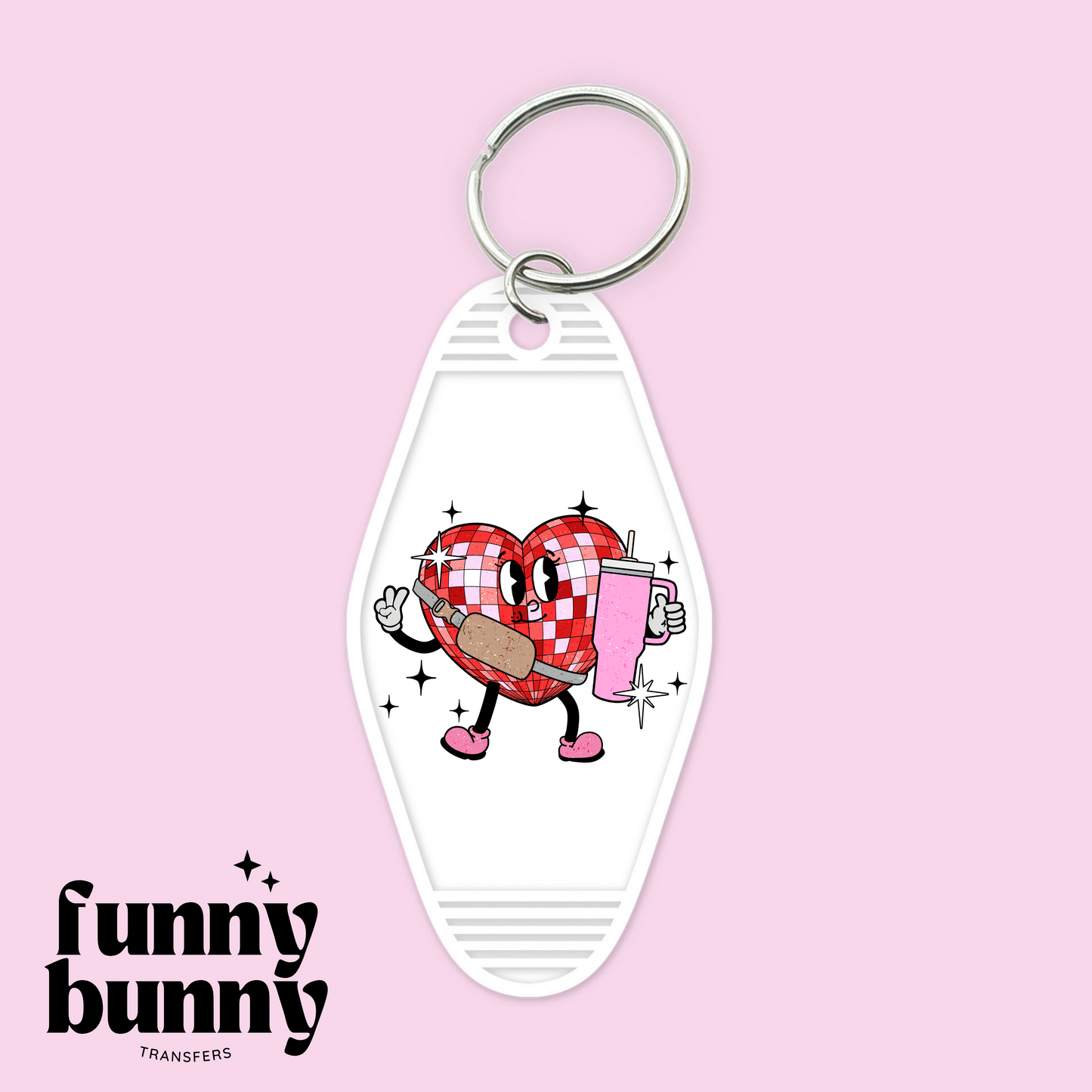 Disco Love Heart - Motel Keychain