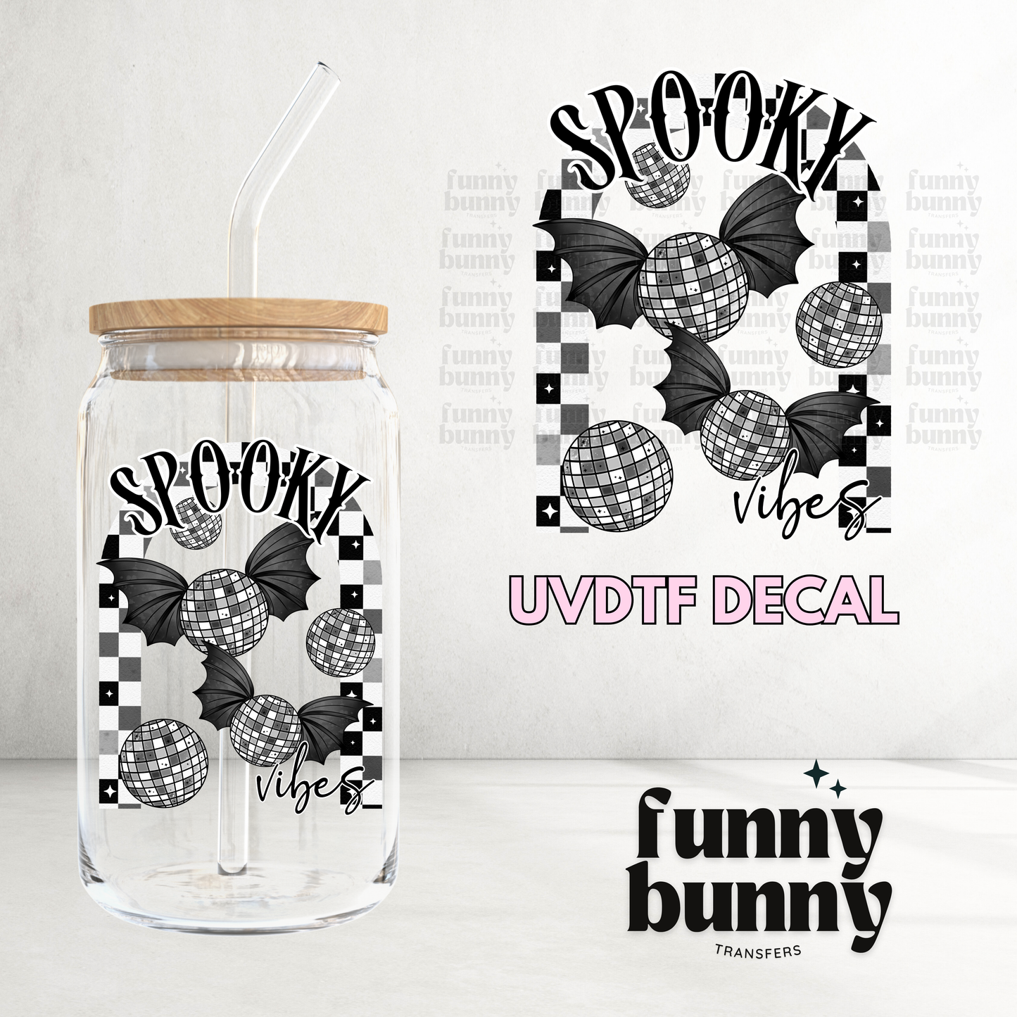 Disco Spooky Vibes - UVDTF Decal