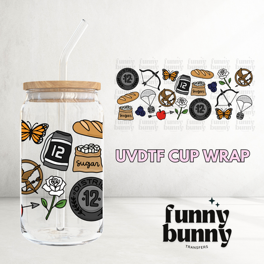 District 12 - 16oz UVDTF Cup Wrap