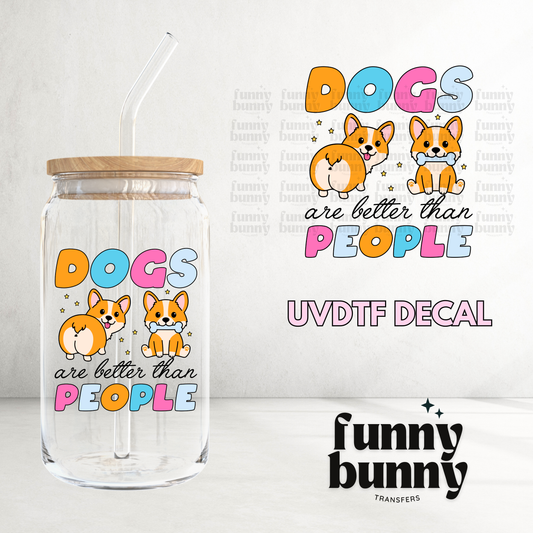 Dogs vs People - UVDTF Decal