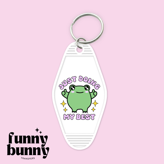 Doing My Best Frog - Motel Keychain