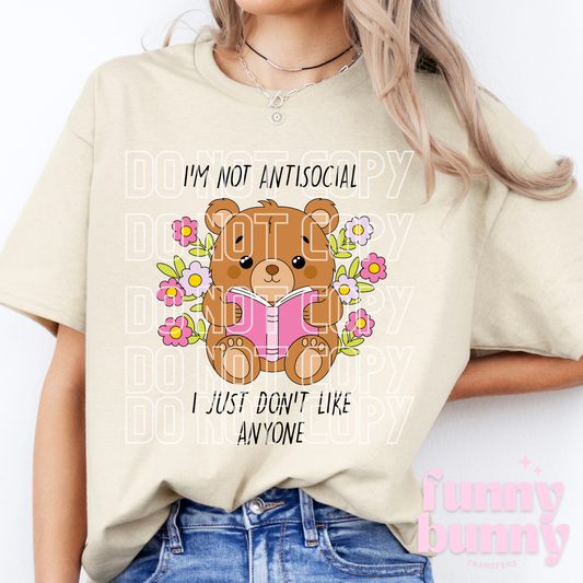 Don't Like Anyone Bear - DTF Transfer
