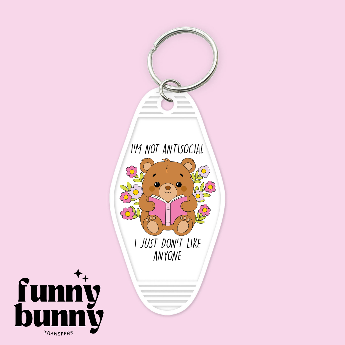 Don't Like Anyone Bear - Motel Keychain