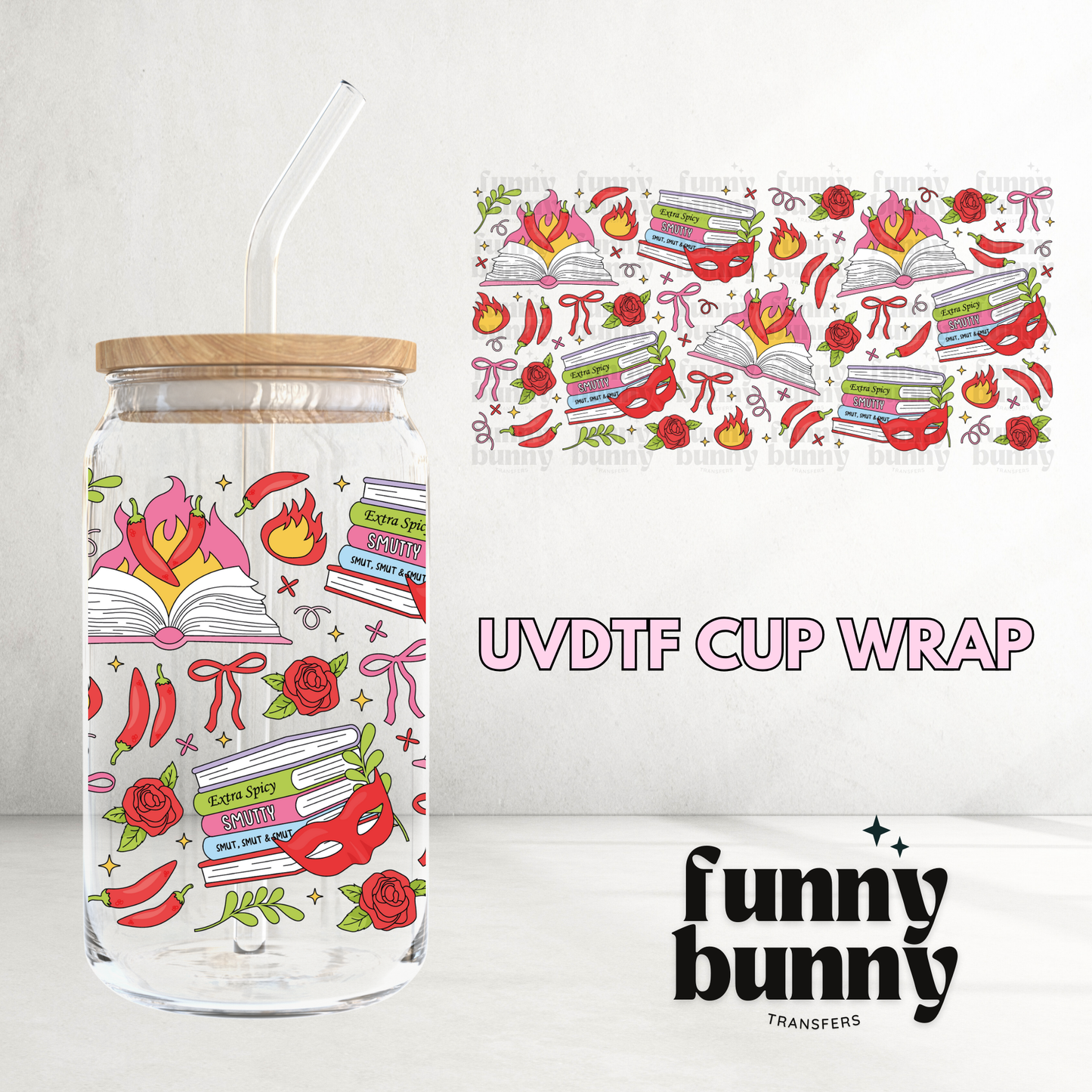 Dont Ask What I'm Reading - 16oz UVDTF Cup Wrap