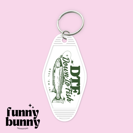 Down To Fish - Motel Keychain