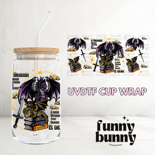 Dragon Books Era - 16oz UVDTF Cup Wrap