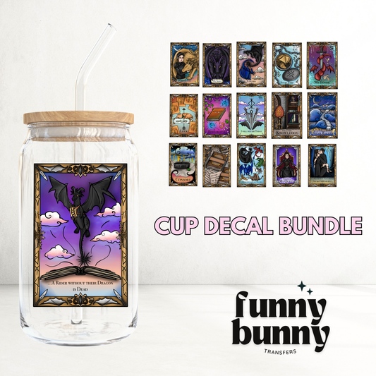 Dragon Rider Tarot Cards - UVDTF Decal Bundle