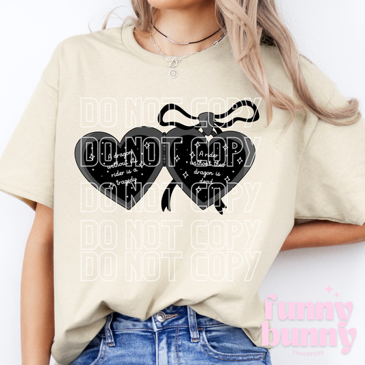 Dragon Without Rider Locket - DTF Transfer