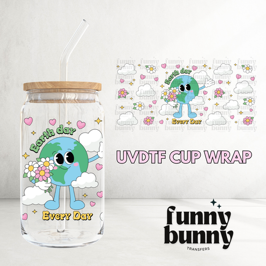 Earth Day Every Day - 16oz UVDTF Cup Wrap