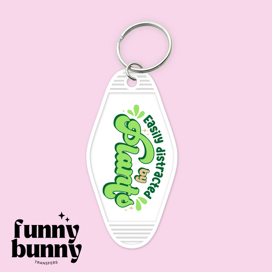 Easily Distracted By Plants - Motel Keychain
