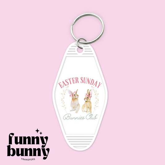 Easter Bunny Club - Motel Keychain