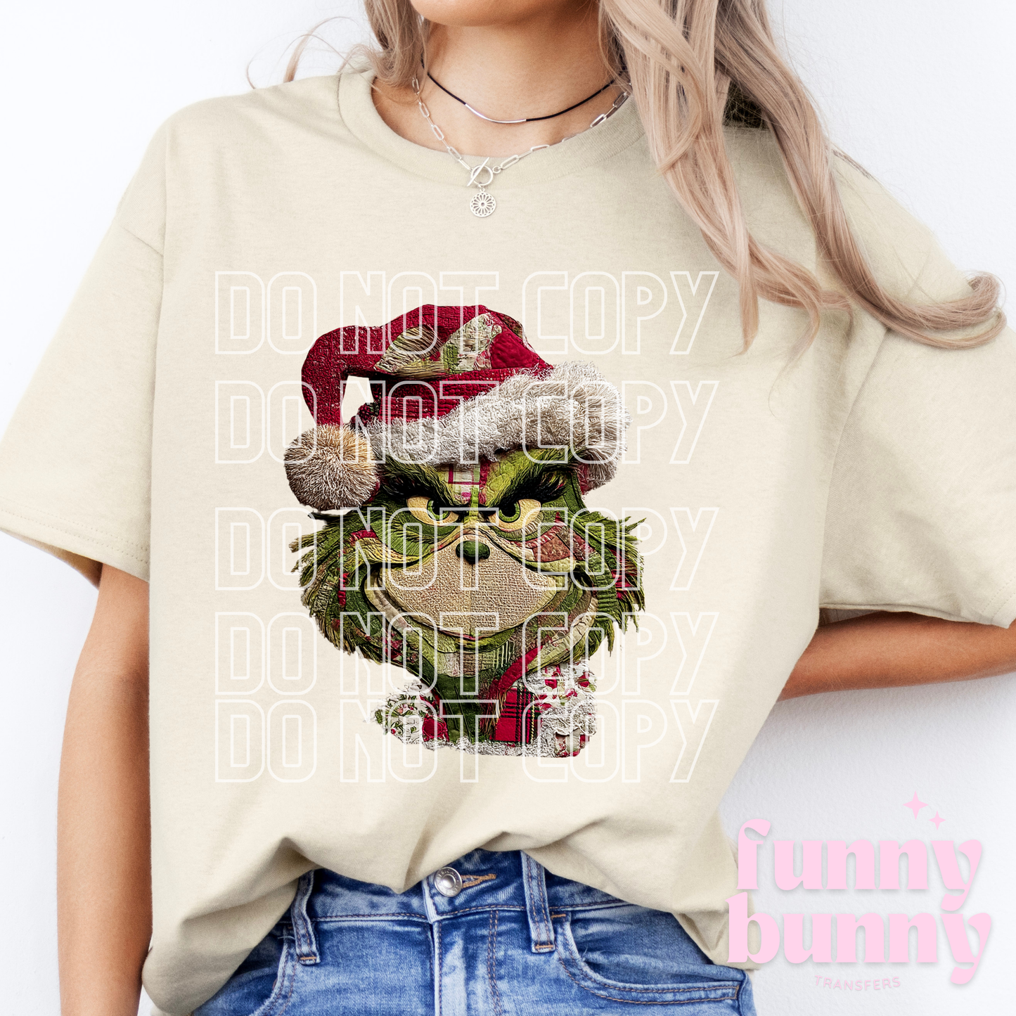 Embroidery Patchwork Grnch - DTF Transfer