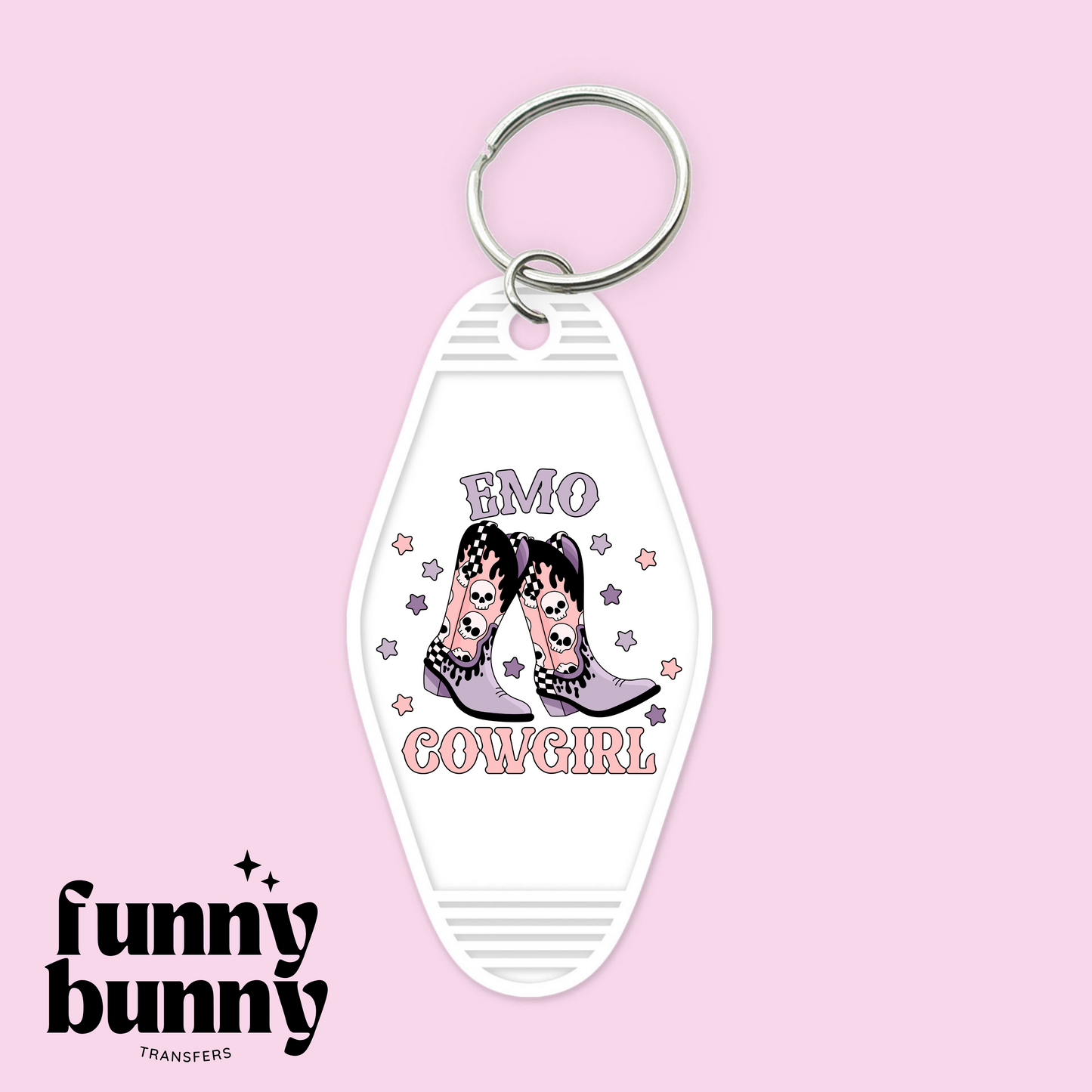 Emo Cowgirl - Motel Keychain