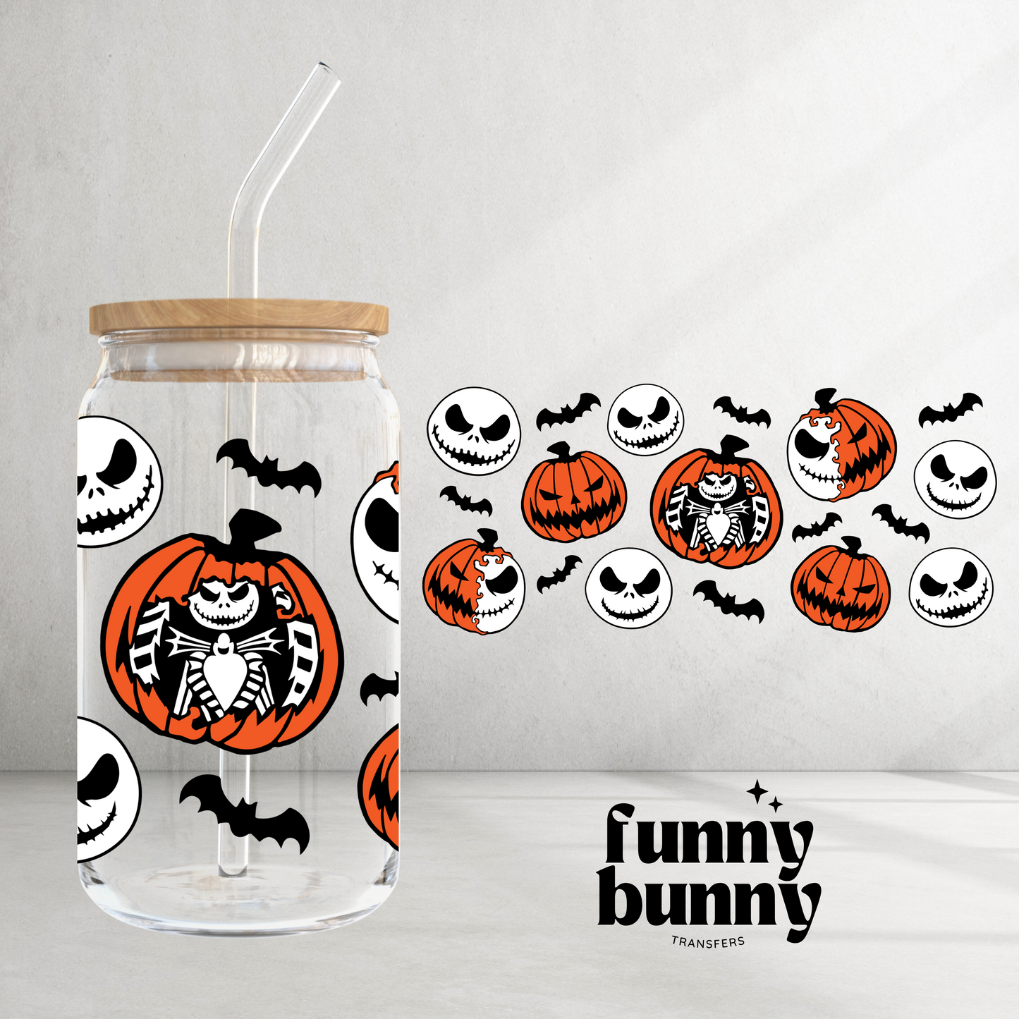 Evil Pumpkin - 16oz UVDTF Cup Wrap