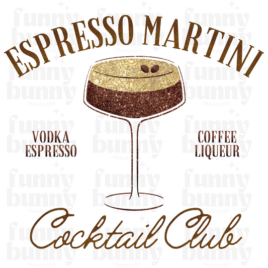 Expresso Martini Club - Sublimation Transfer