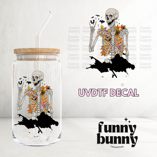 Fall Bats & Skeleton - UVDTF Decal