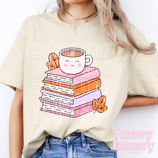 Fall Coffee Bookish - DTF Transfer