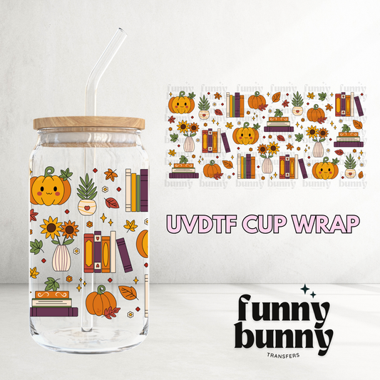 Fall Library - 16oz UVDTF Cup Wrap