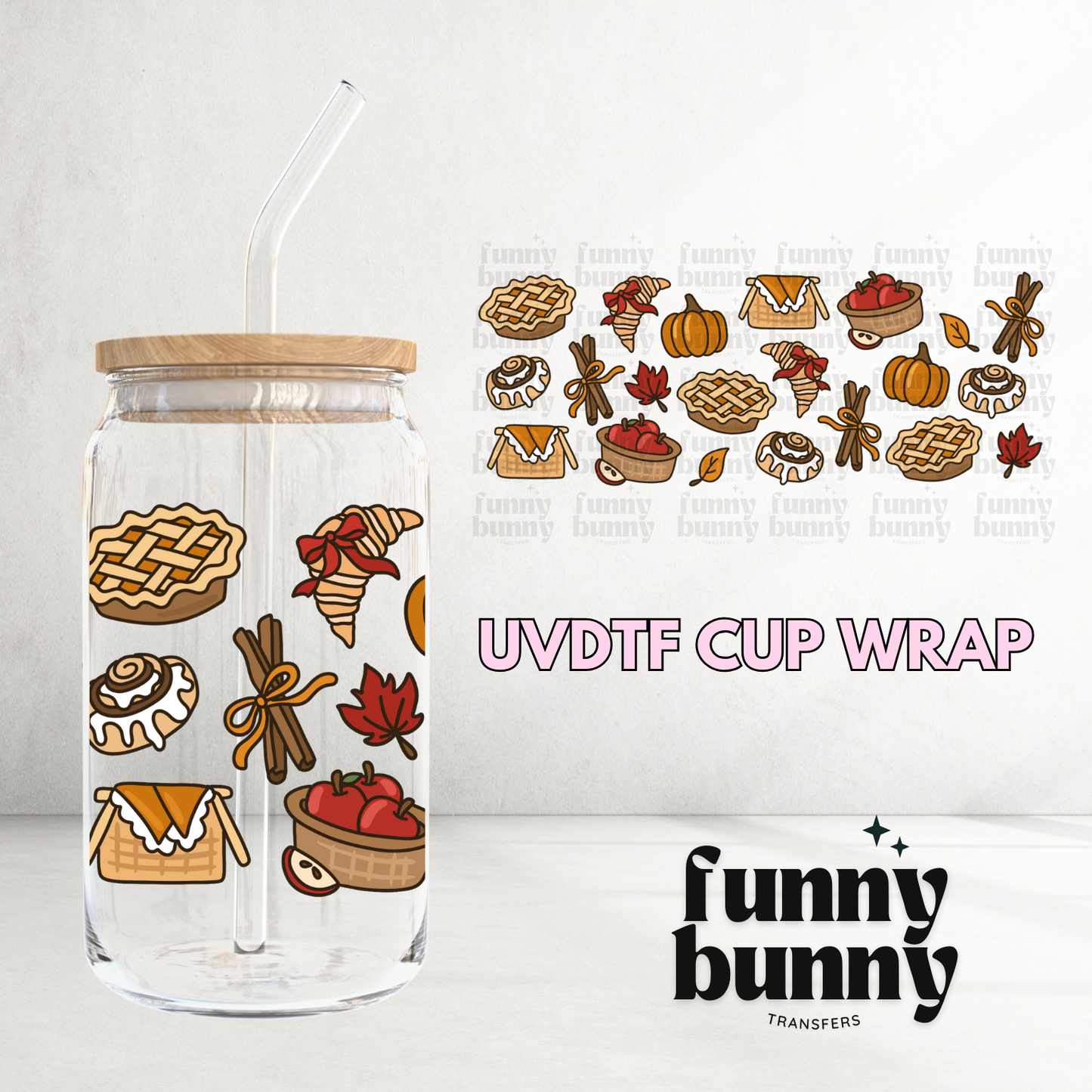 Fall Picnic 2.0 - 16oz UVDTF Cup Wrap