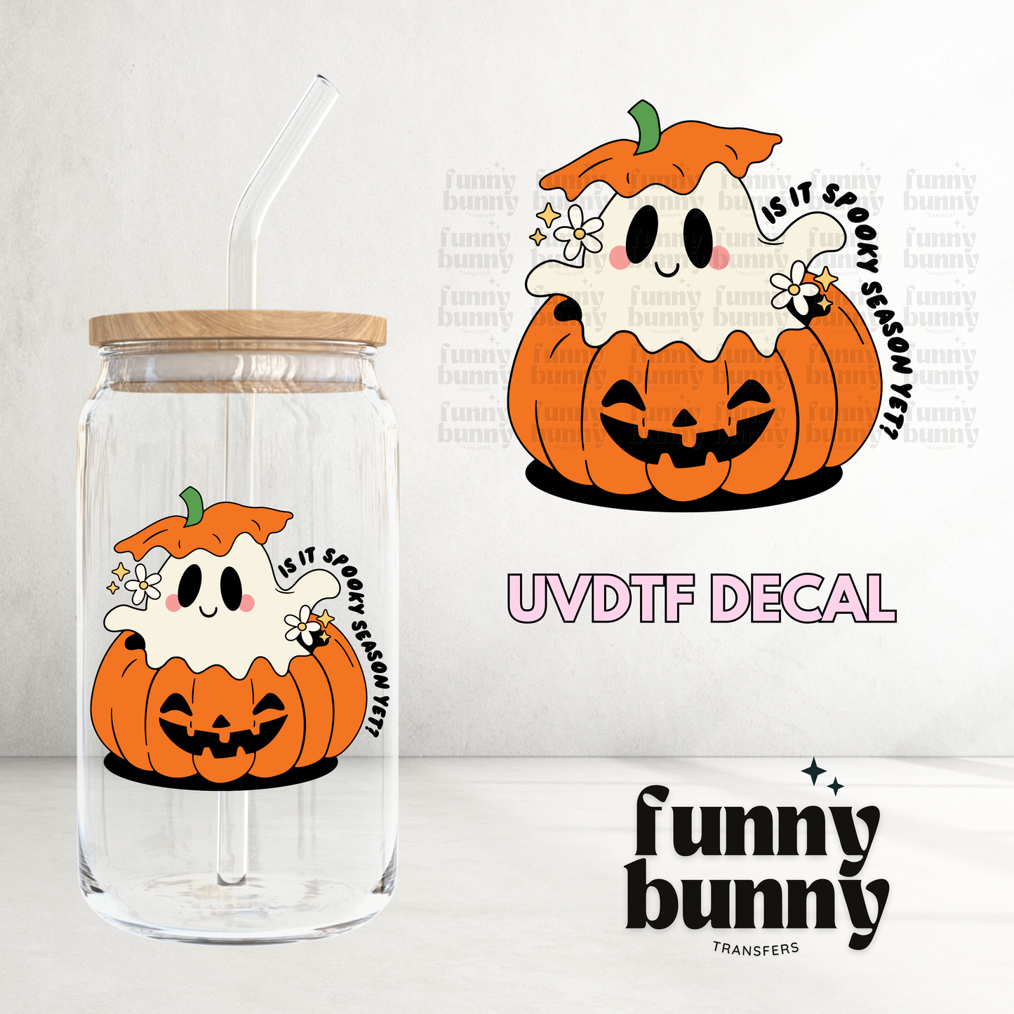 Fall Pumpkin Season - UVDTF Decal