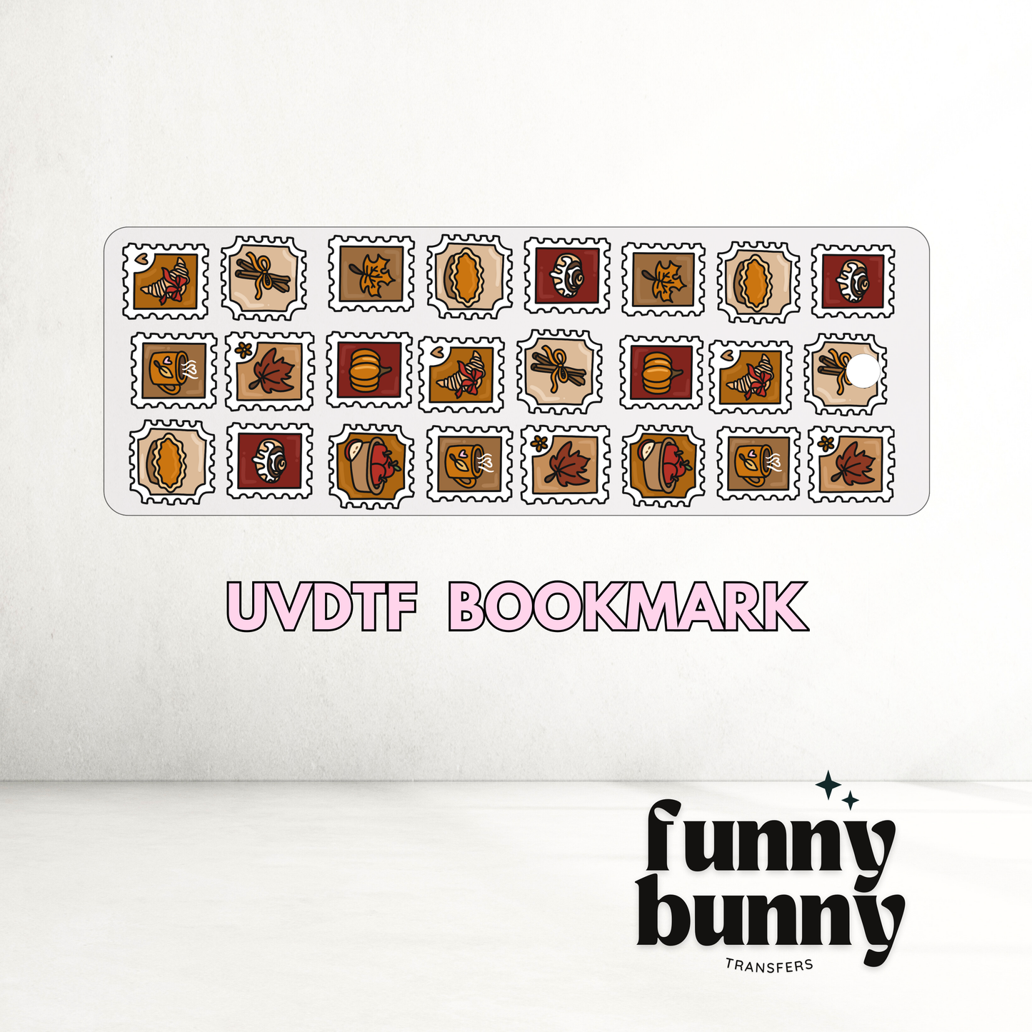 Fall Stamps - UVDTF Bookmark Decal
