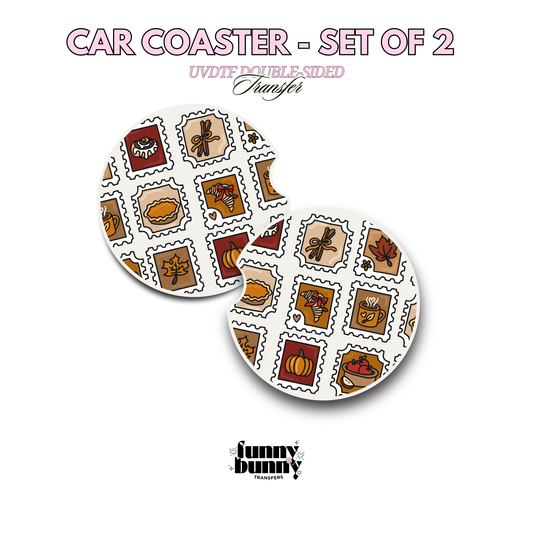 Fall Stamps - UVDTF Coaster