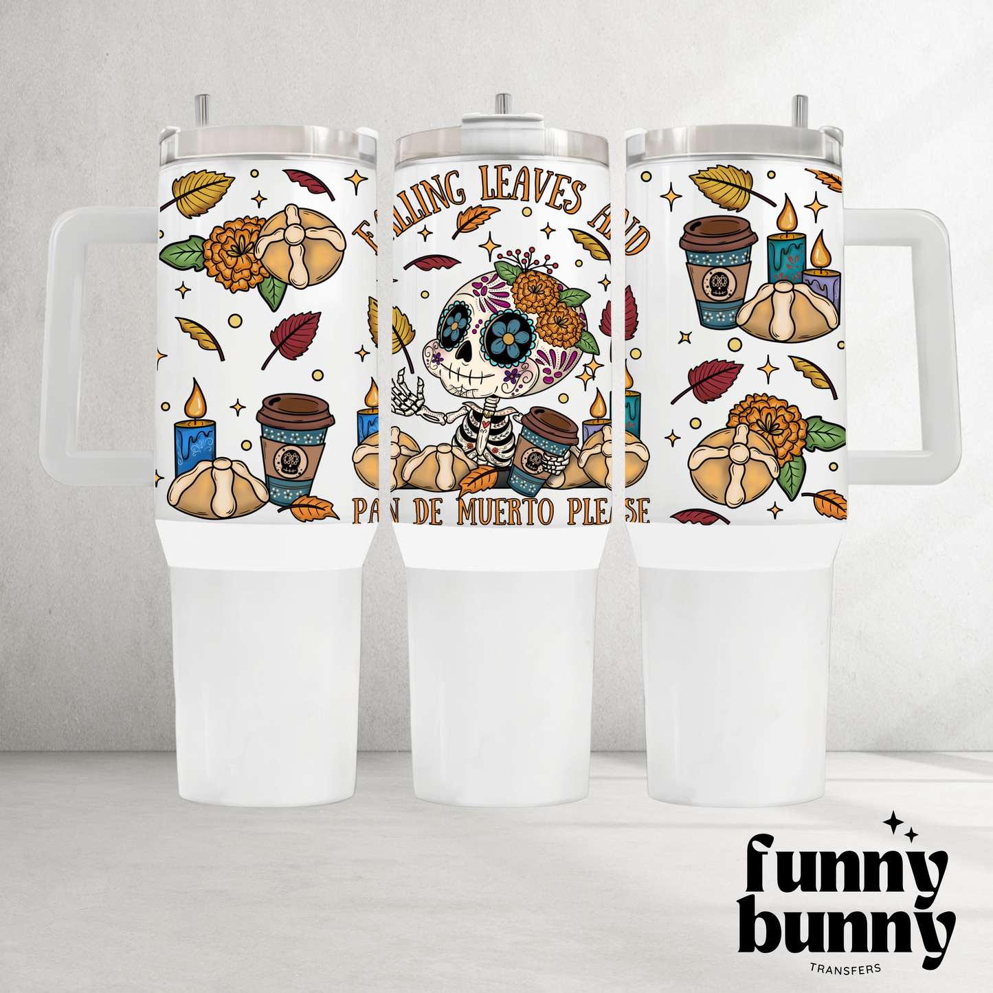 Falling Leaves - 40oz UVDTF Tumbler Wrap