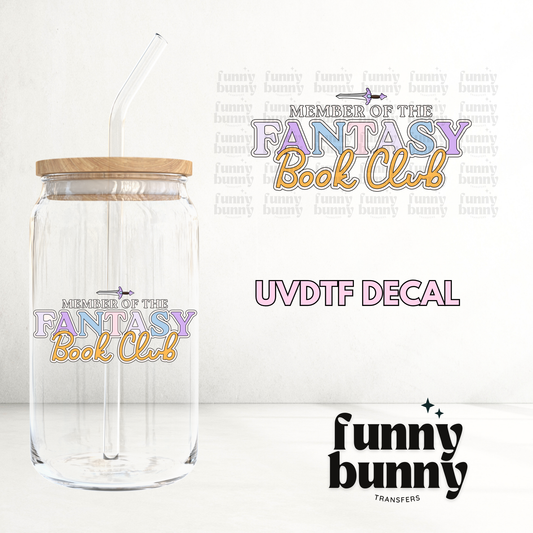 Fantasy Book Club - UVDTF Decal
