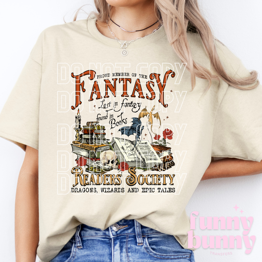 Fantasy Readers Society  - DTF Transfer