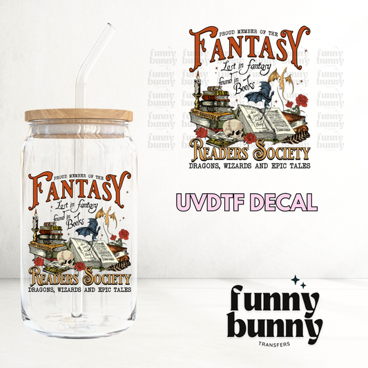 Fantasy Readers Society - UVDTF Decal