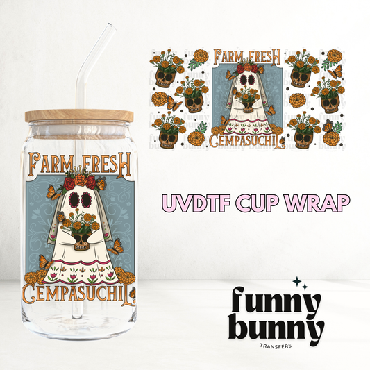 Farm Fresh Cempasuchil - 16oz UVDTF Cup Wrap