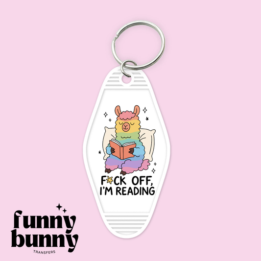 Fcuk Off Im Reading - Motel Keychain