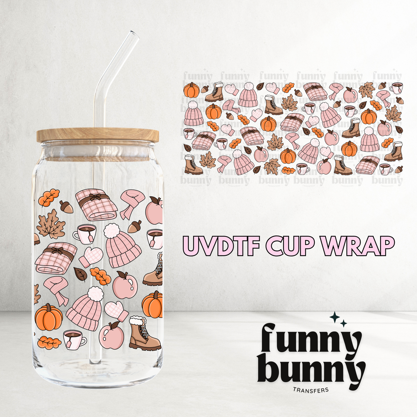 Feeling Cozy - 16oz UVDTF Cup Wrap