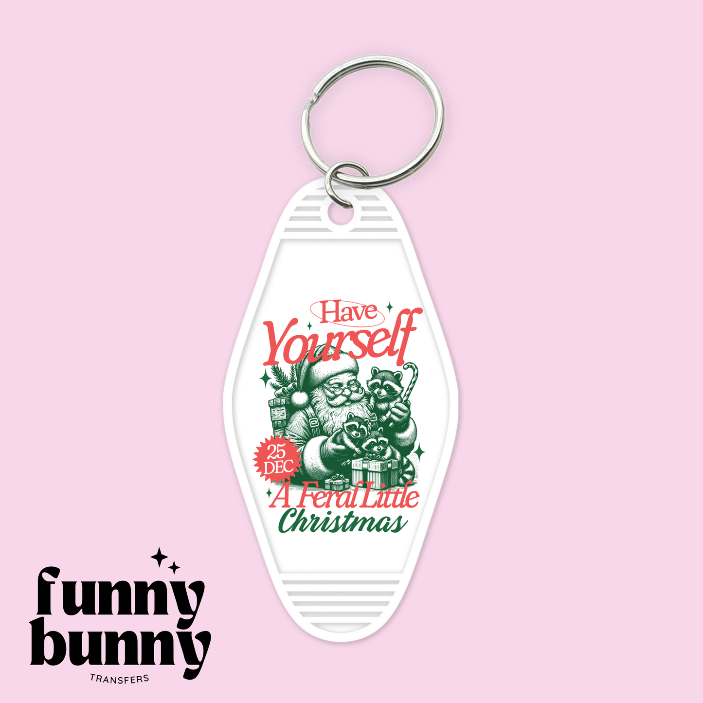 Feral Little Xmas - Motel Keychain