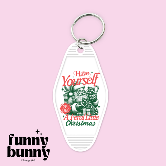 Feral Little Xmas - Motel Keychain