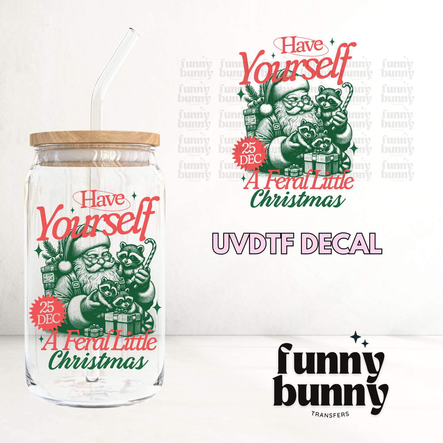 Feral Little Xmas - UVDTF Decal