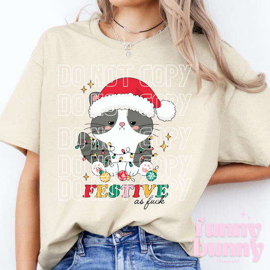 Festive As Fck - DTF Transfer