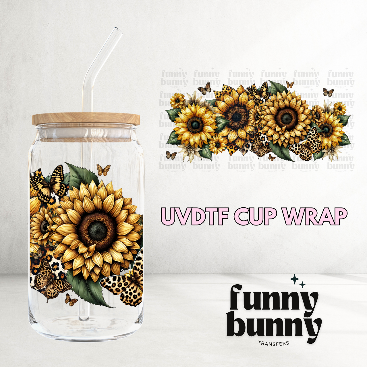 Field Of Sunflowers - 16oz UVDTF Cup Wrap