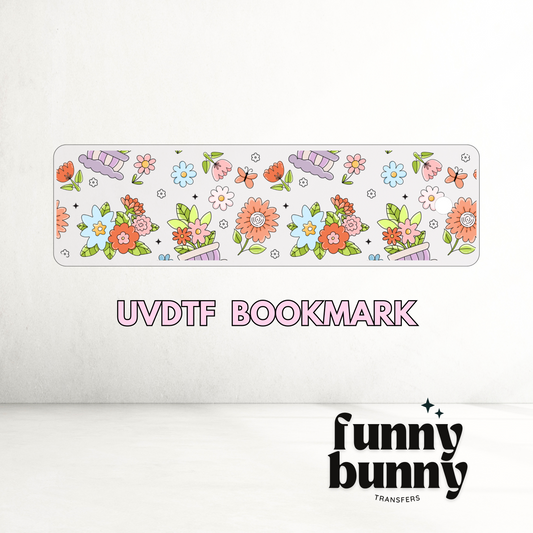 Filed Of Flowers - UVDTF Bookmark Decal