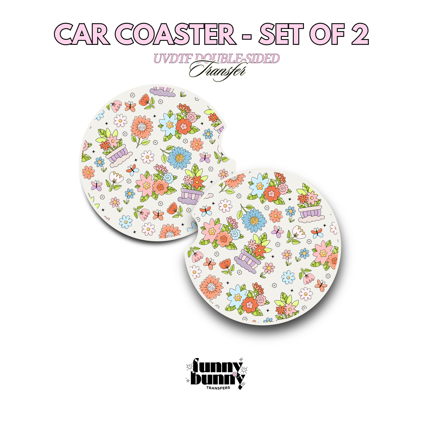 Filed Of Flowers - UVDTF Coaster