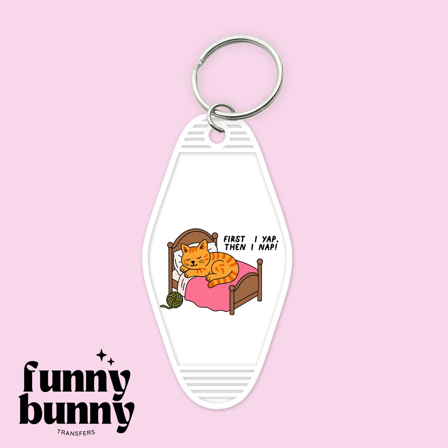 First Nap Then Nap - Motel Keychain
