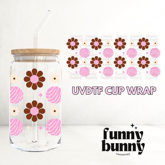 Floral Conchas - 16oz UVDTF Cup Wrap