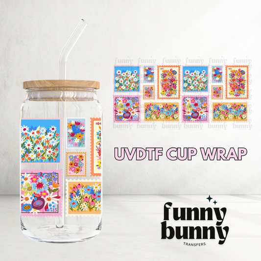 Floral Frames - 16oz UVDTF Cup Wrap